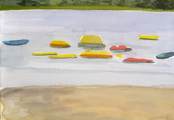 Kayaks 1 by Brooke Lanier