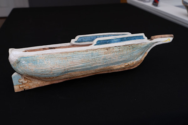 Large Schooner With Bulwarks by Brooke Lanier
