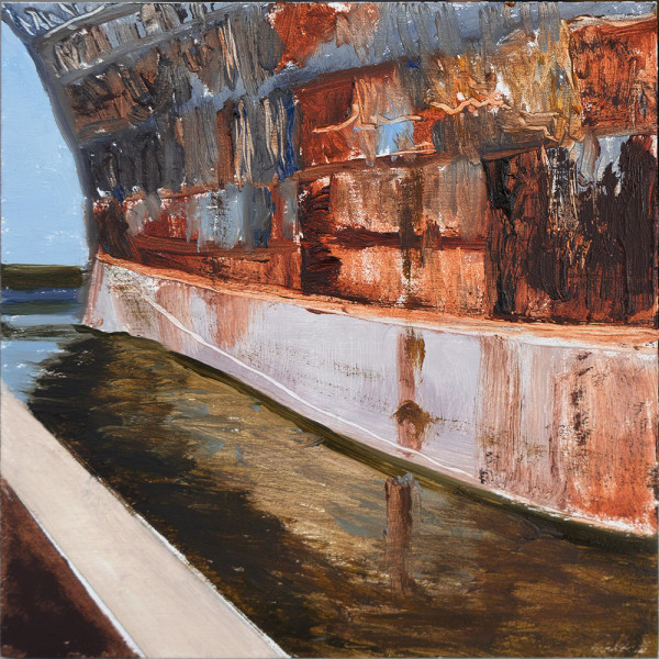 SS United States Port Bow Curve Study by Brooke Lanier