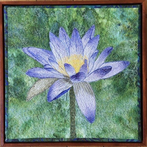 Blue Waterlily by Janine Judge
