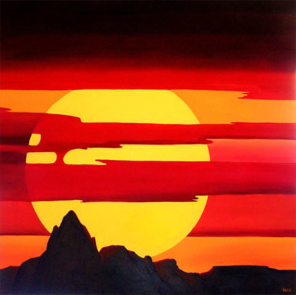 Baboquivari Sunset    by Fred Wackerle