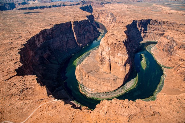 Horseshoe Bend from Helicopter by BG Boyd