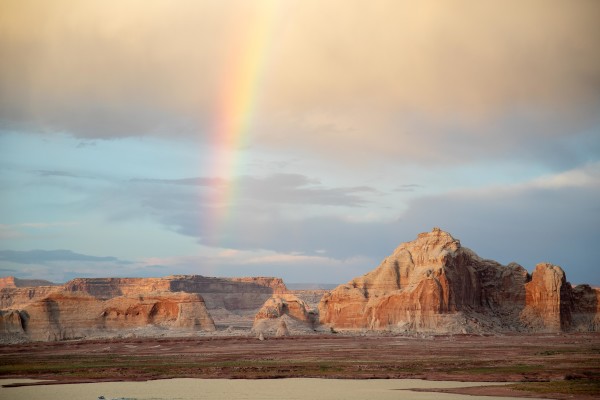 Rainbow over Page, AZ by BG Boyd