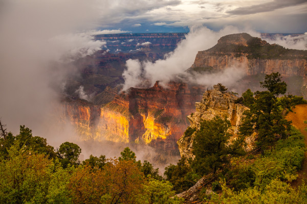 After the Storm - Grand Canyon by Larry Simkins
