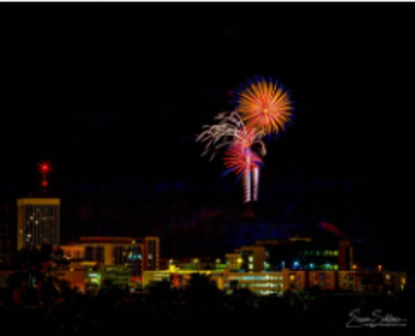 Tucson Fireworks by Ernie Schloss