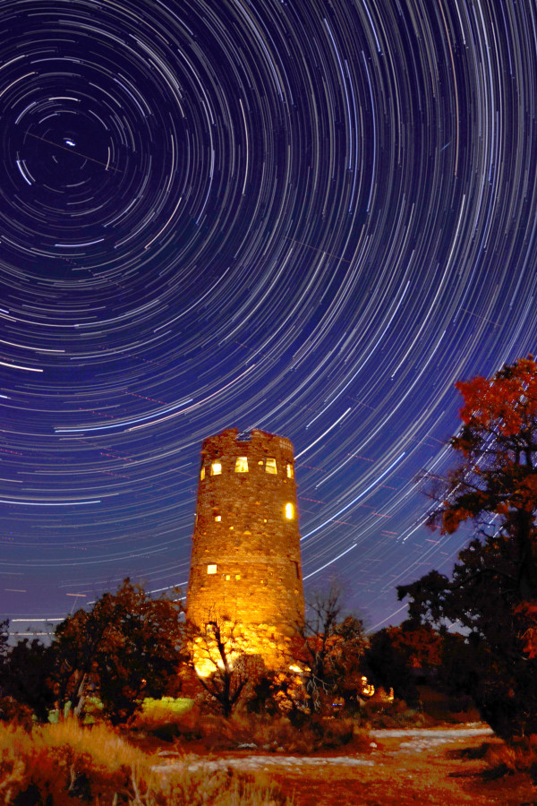 Watch Tower at Night by Harold Tretbar