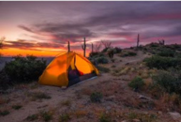 Camping on the Arizona Trail by Larry Simkins