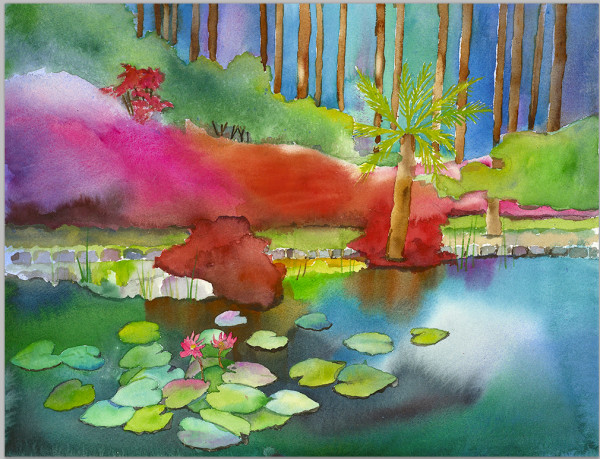 Lily Pond by Peter Campbell Chope