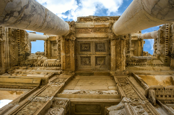 The Library of Celsus, Turkey by Ed Warner