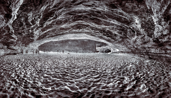 Redwall Cavern Panorama, First Version, Mile 34, Grand Canyon, Arizona by William Lesch