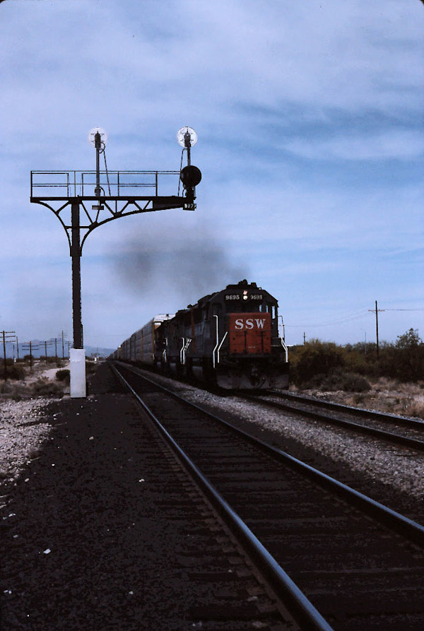 Eastbound Southern Pacific Leaving Tucson by Neal Lutyens