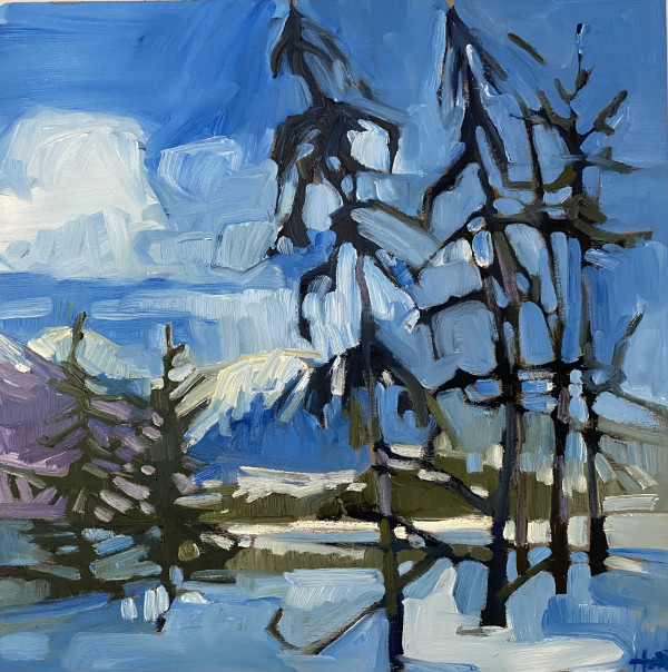 Blue winter by Holly Ann Friesen