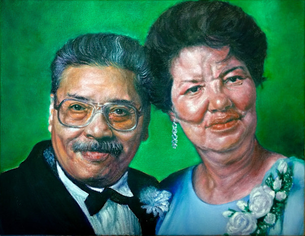 Portrait of Parents Commission by Jill Cooper, Image 1.