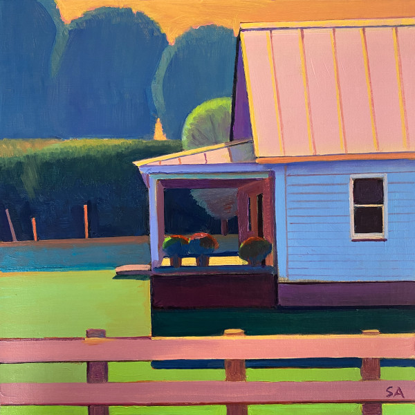 "Farmhouse, Summer Evening" by Susan Abbott
