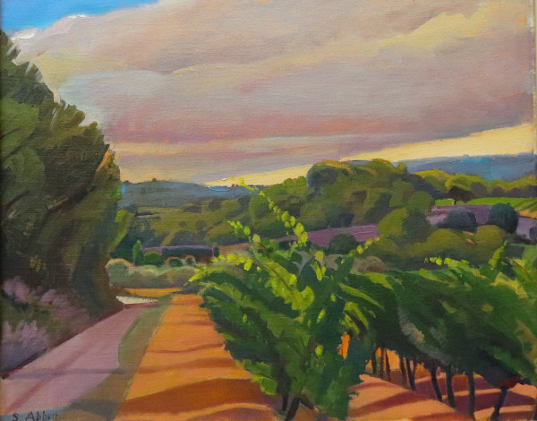 "Late Afternoon in the Vineyard" by Susan Abbott