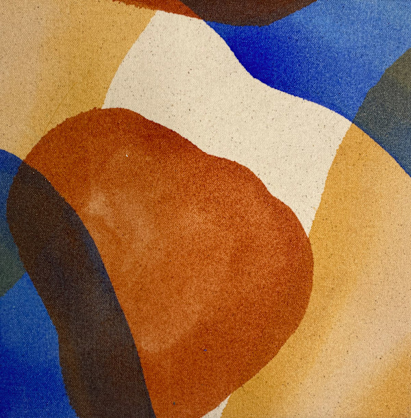 Ultramarine, Yellow Ochre, and Burnt Sienna I by Margaret Fronimos