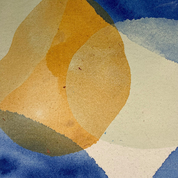 Indigo Yellow Ochre I by Margaret Fronimos