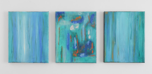 Forest Visions Triptych by Margaret Fronimos