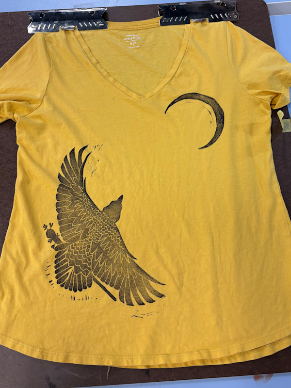 Crow & Moon Print Example by Stefanie Spivak-Birndorf