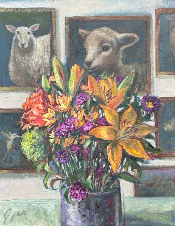 Bouquet in Gallery by Emily Eve Weinstein, Image 1.