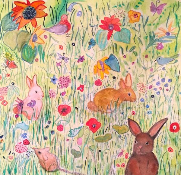 Bunnies in the Garden