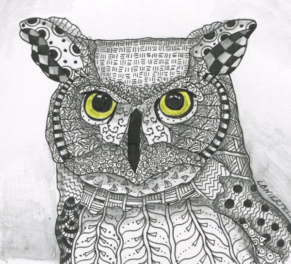 Zentangle Owl