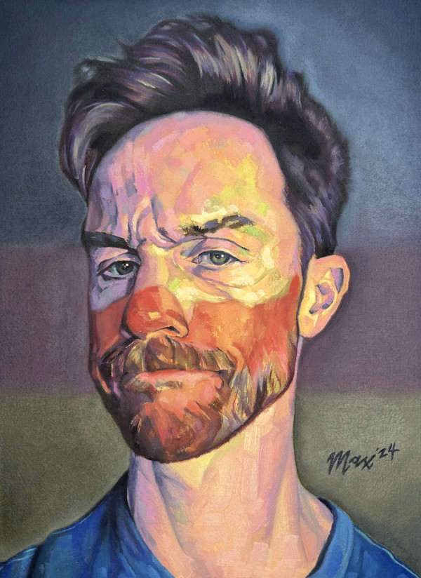 Goggle Burn (Self Portrait 2024) by Maxwell Roath