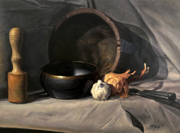 Still Life with Singing Bowl by Maxwell Roath