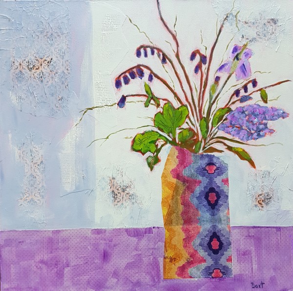 Bouquet in Mauve by Sylvie Bart