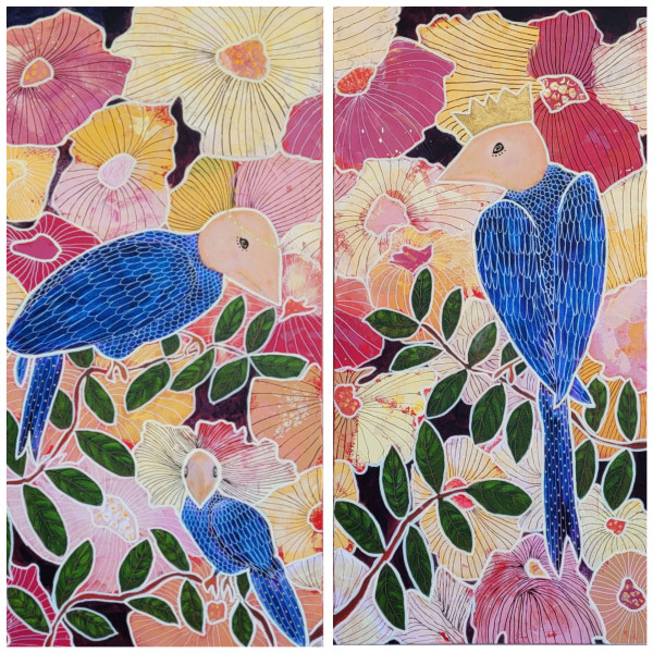 The Royal Family - diptych by Sylvie Bart