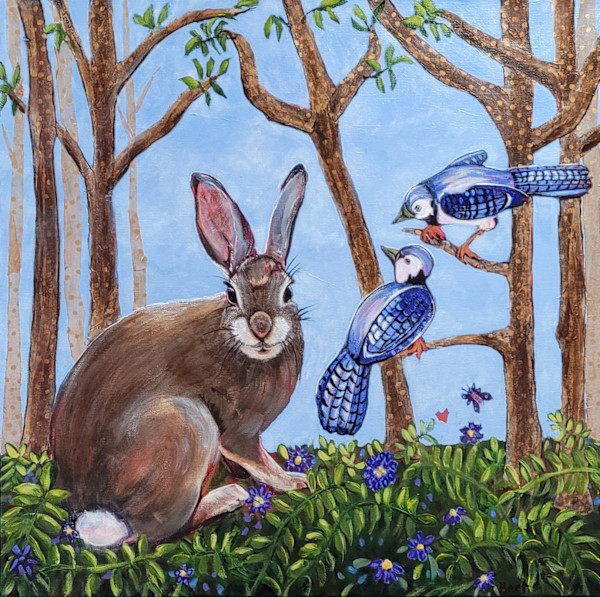 Yard Birds: Bunny by Sylvie Bart