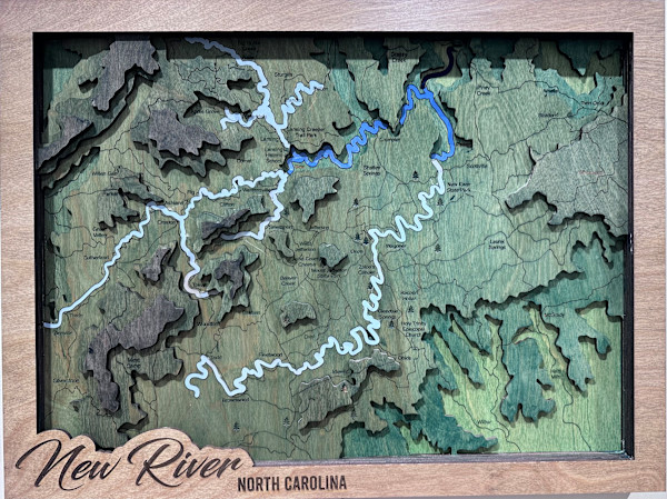 New River Map by Angelia Wilson, Image 1.
