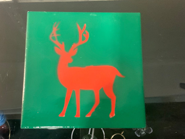 Small square trivet by Angelia Wilson, Image 1.