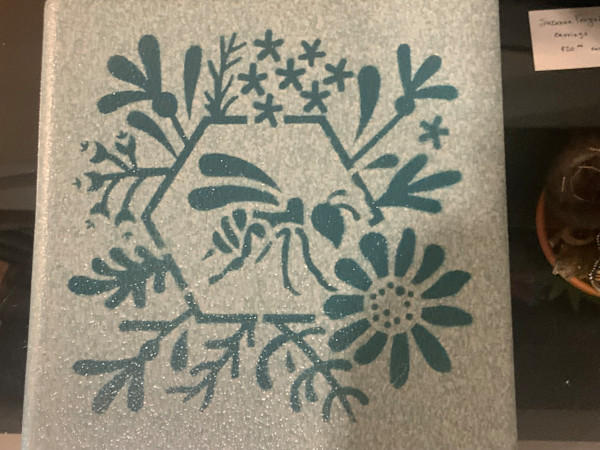 Large square trivet by Angelia Wilson, Image 1.
