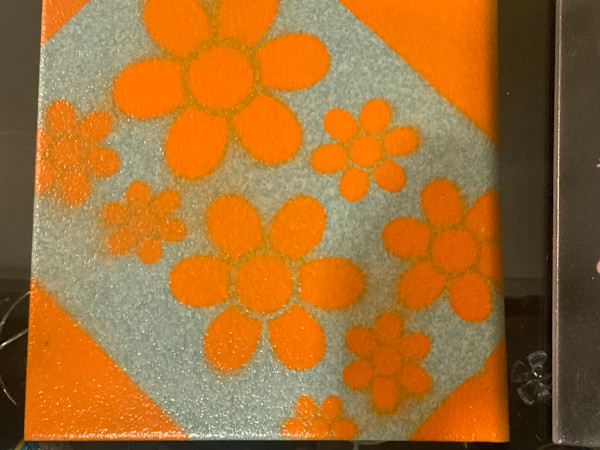 Large square trivet by Angelia Wilson, Image 1.