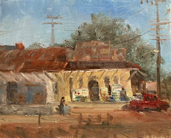 Saturday Morning at the Feed Store by Karla Brady