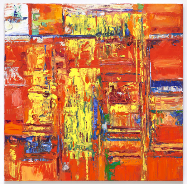 Vermillion Abstraction by linda holt