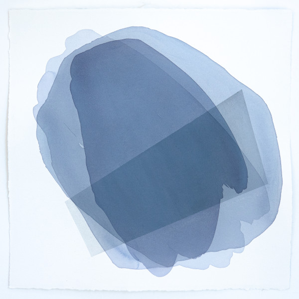 misty blue IX by Simone Christen