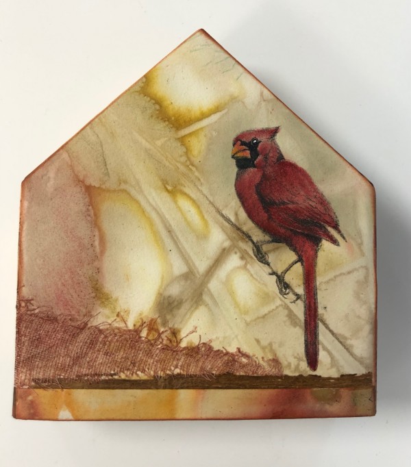 Bird Auction- Cardinal Perch