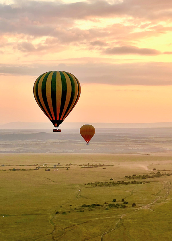 Sunrise Balloons over Africa by Gilchrist Jackson MD, FACS