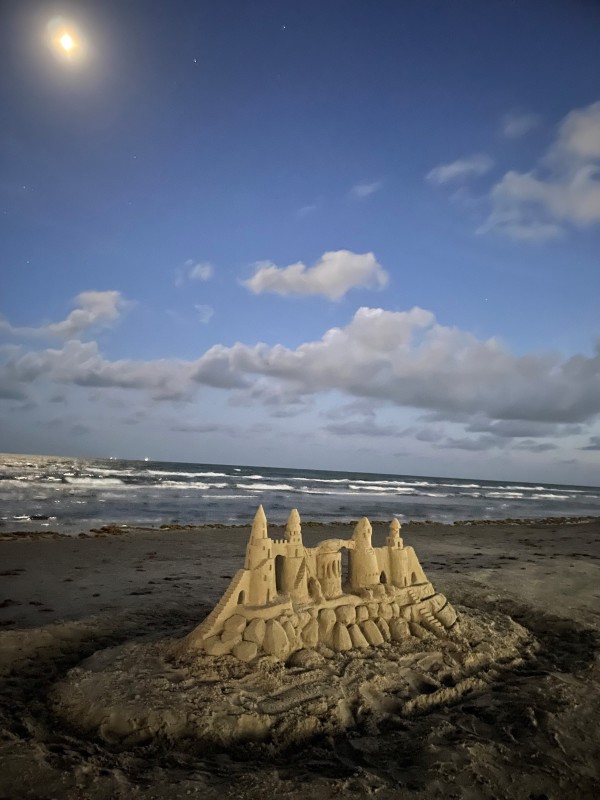 Sandcastle Under Moonlight by Kate Marder