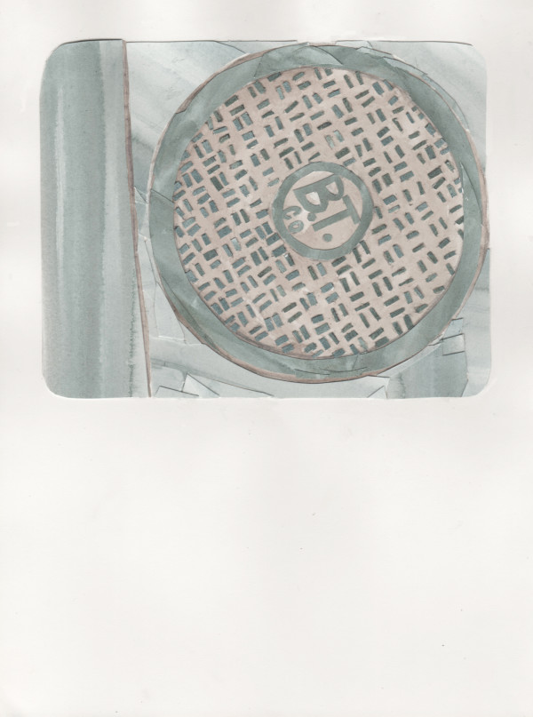 19. and 32. BT Co Manhole Covers by Suzy Kopf