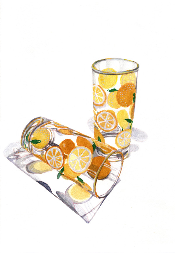 Libbey Oranges by Suzy Kopf