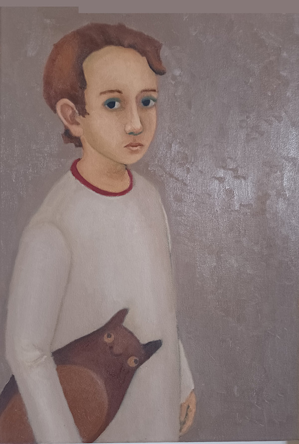 Gloria Wassington, boy with toy by Da Silva Gallery / GALLERyLABS