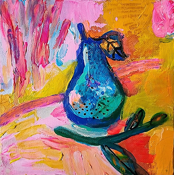 Anastasia Mastilovic, Blue Pear by Da Silva Gallery / GALLERyLABS, Image 1.