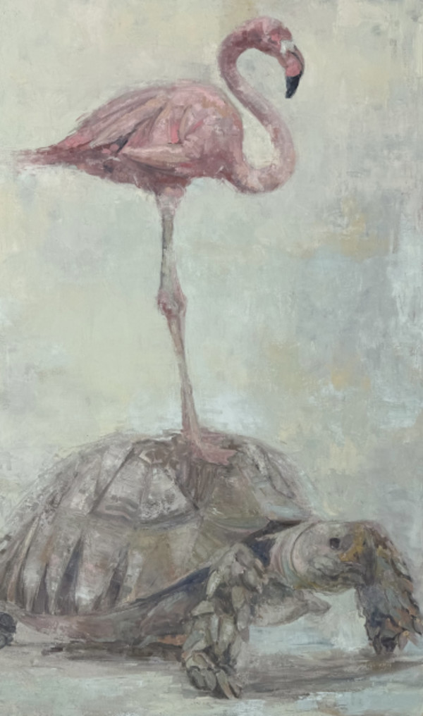 Brian Keith StephensN  Perfect Romance, 2026 Oil and wax on cotton 56 x 34 in (142.2 x 86.4 cm) BKS-0252 $23,000 by Da Silva Gallery / GALLERyLABS, Image 1.