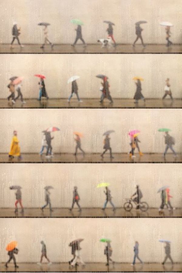 Xan Padron "10th street in the Rain, NYC" by Da Silva Gallery/Gallerylabs