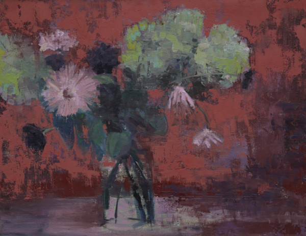 Brian Keith Stephens I Will Take You To Sifnos, 2021 Oil and wax on cotton 21 x 27 in (53.3 x 68.6 cm) BKS-0245 $9,000 by Da Silva Gallery / GALLERyLABS, Image 1.