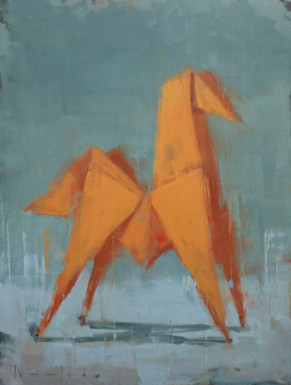 Joseph Adolphe, Forge No. 6 Oil on canvas,  48 x 35 3/4 In. $ 23,500 by Da Silva Gallery / GALLERyLABS, Image 1.