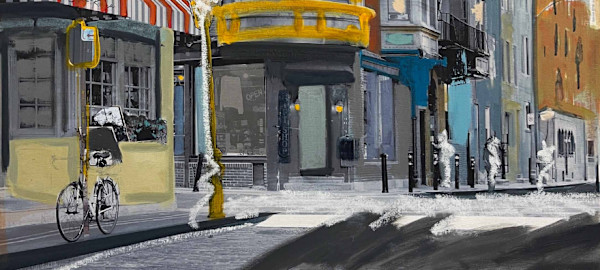 Gail Garcia LITTLE ITALY, 2026 Photography & Mixed Media on Canvas 30 x 30 x 1.75 by Da Silva Gallery / GALLERyLABS, Image 1.